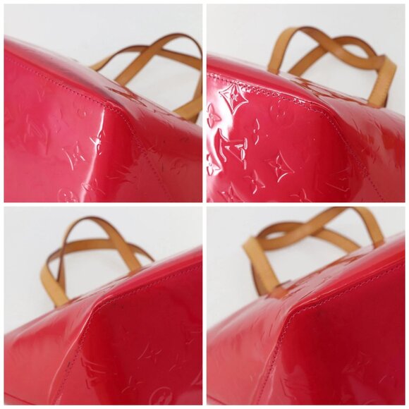 LOUIS VUITTON Monogram Vernis Bellevue PM Hand Bag Rose Pop M93669 Auth 143327 - Picture 14 of 16